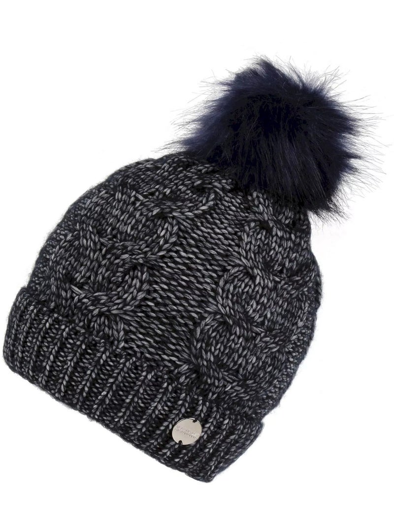 Bonnet motif/style pompon lovella - regatta Bleu marine - Kiabi