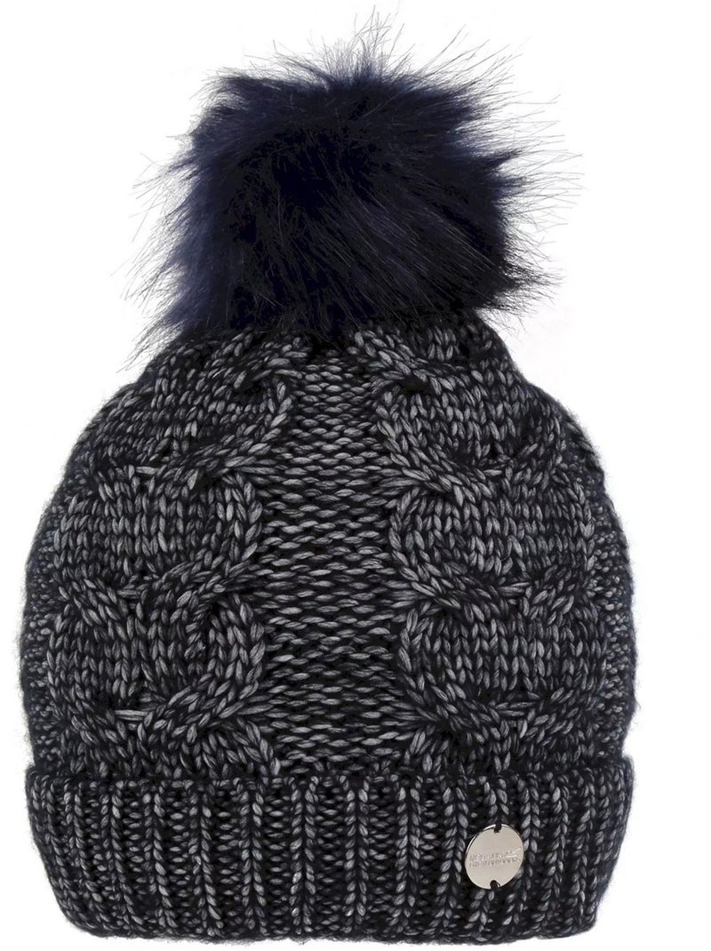 Bonnet motif/style pompon lovella - regatta Bleu marine - Kiabi