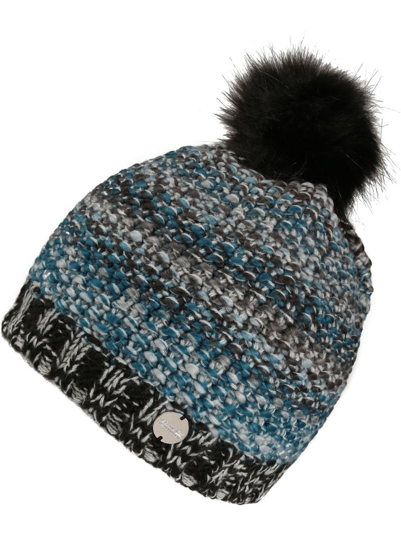 Bonnet motif/style tricoté frosty - regatta Noir - Kiabi