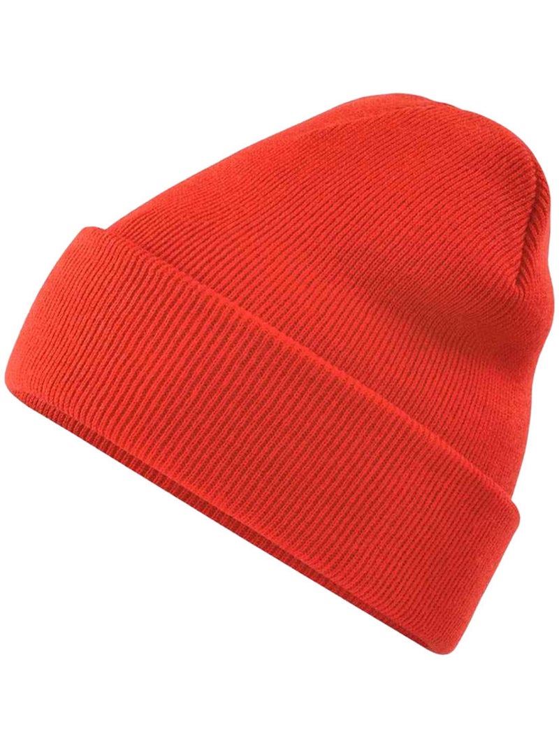 Bonnet motif/style uni original - beechfield Rouge - Kiabi
