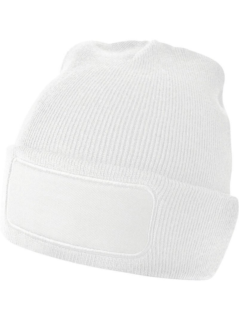 Bonnet motif/style uni printers - beechfield Blanc - Kiabi
