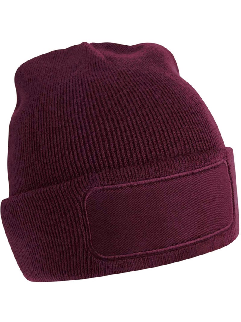 Bonnet motif/style uni printers - beechfield Bordeaux - Kiabi
