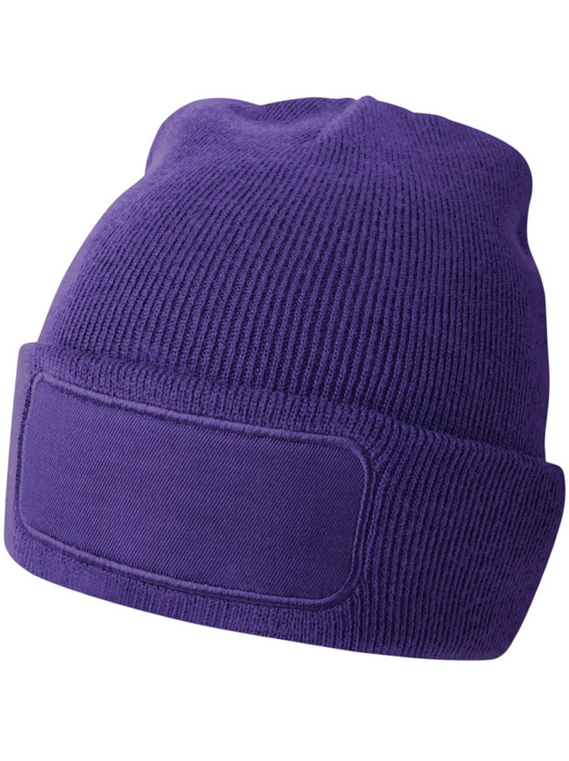 Bonnet motif/style uni printers - beechfield Violet - Kiabi