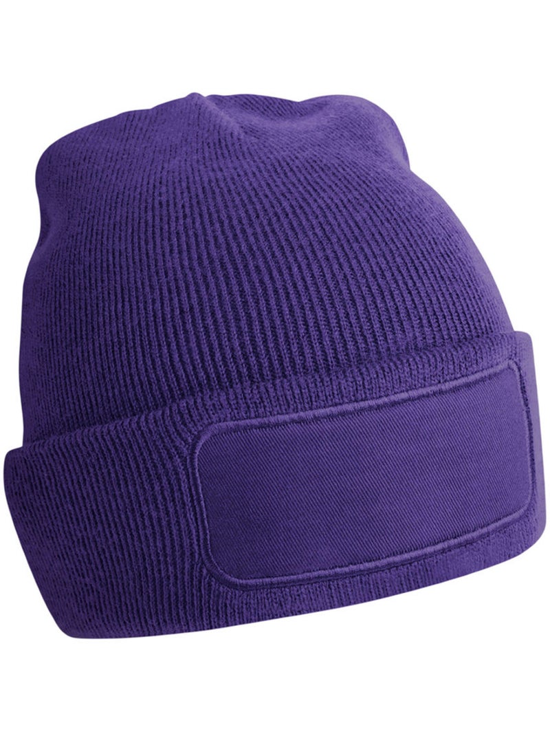 Bonnet motif/style uni printers - beechfield Violet - Kiabi