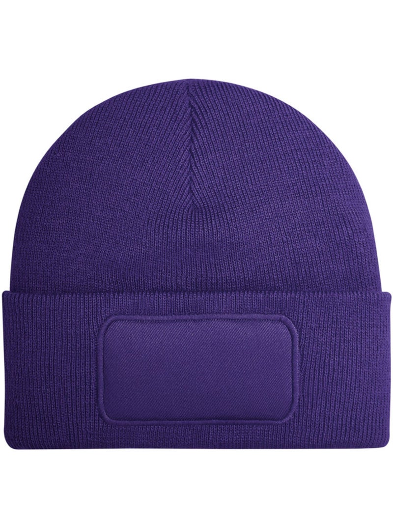 Bonnet motif/style uni printers - beechfield Violet - Kiabi