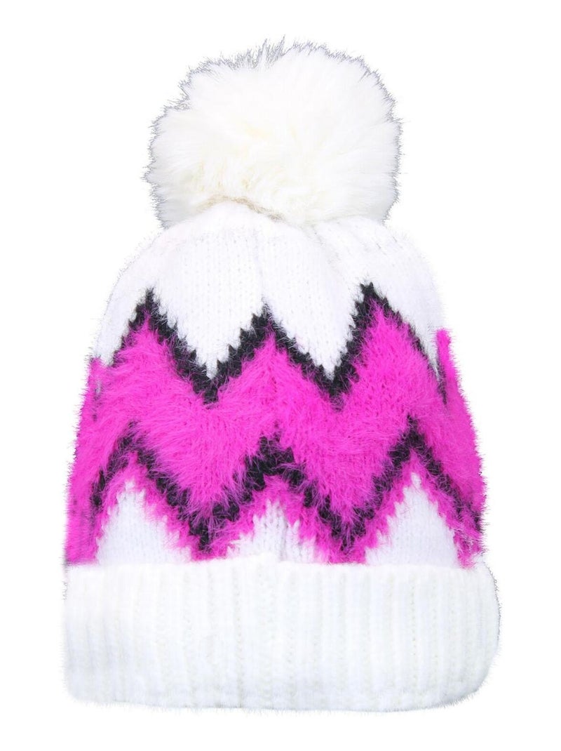 Bonnet MOUTON - PEAK MOUNTAIN Rose fushia - Kiabi