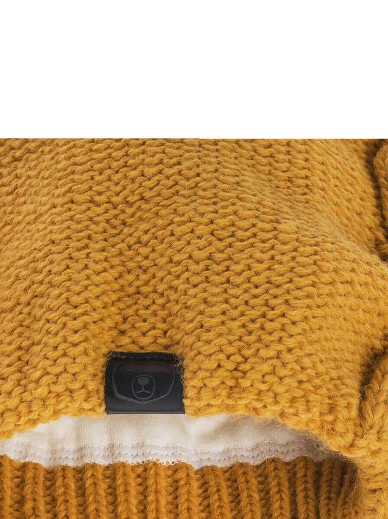 Bonnet Moyna - Made in UE Jaune moutarde - Kiabi