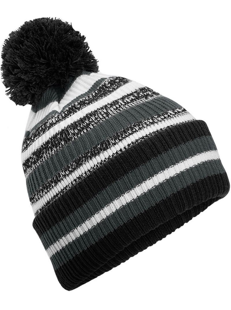 Bonnet multi-sport fan - beechfield Noir Gris Gris - Kiabi