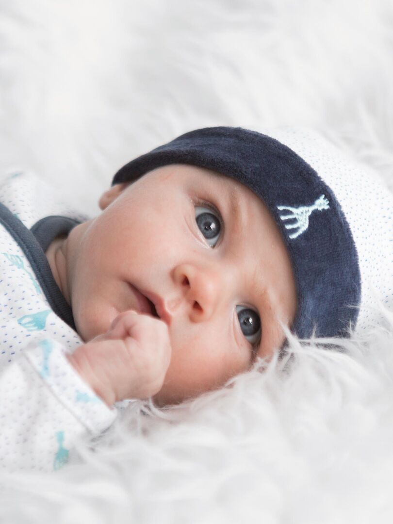 Bonnet naissance bébé Trois Kilos Sept - Bleu - Kiabi - 10.49€