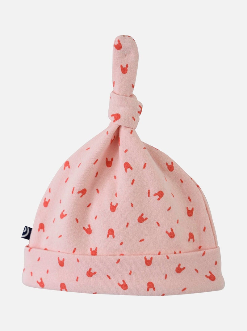 BONNET NAISSANCE FILLE Rose - Kiabi