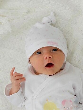 Bonnet naissance GOTS Kitikate