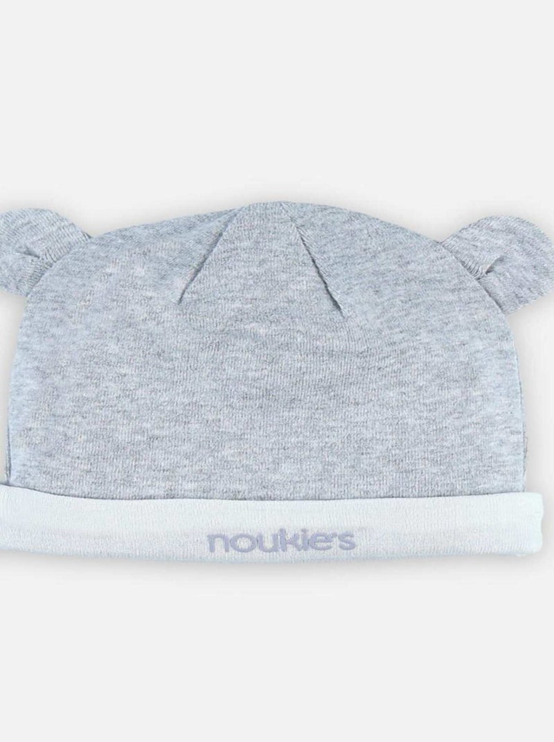 Bonnet naissance jersey Bio chiné - Noukie's Gris - Kiabi