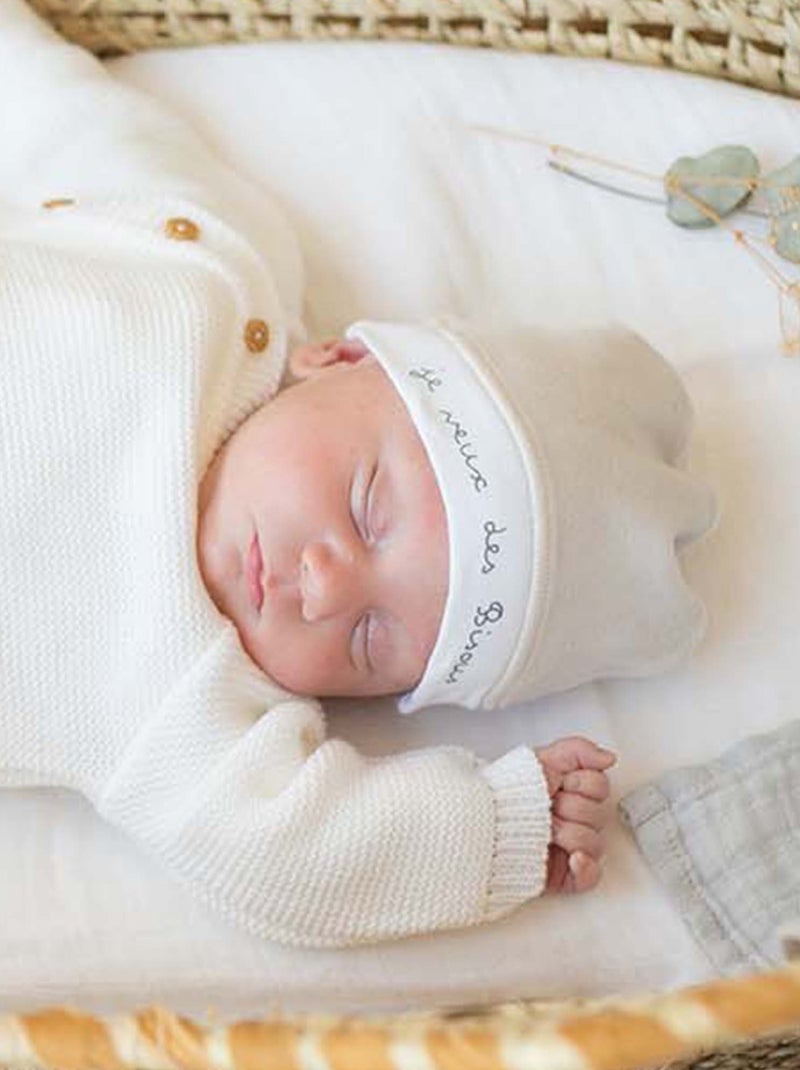 Bonnet naissance pour bébé Gris - Kiabi