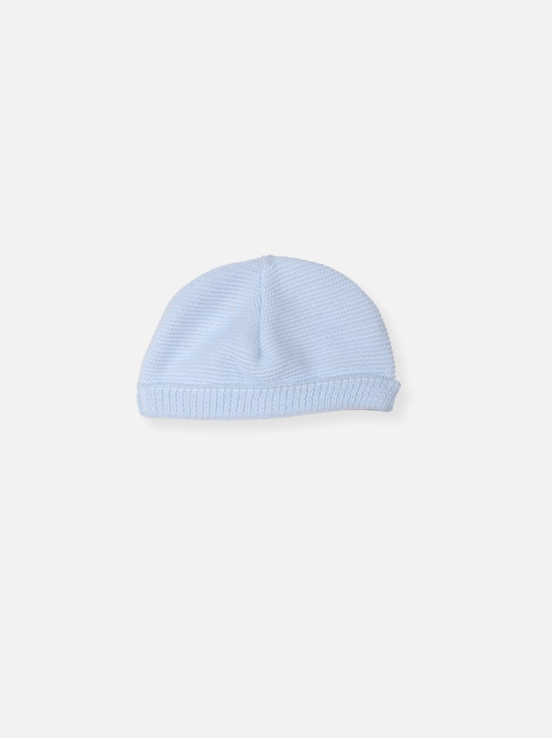 Bonnet naissance rond Bleu - Kiabi