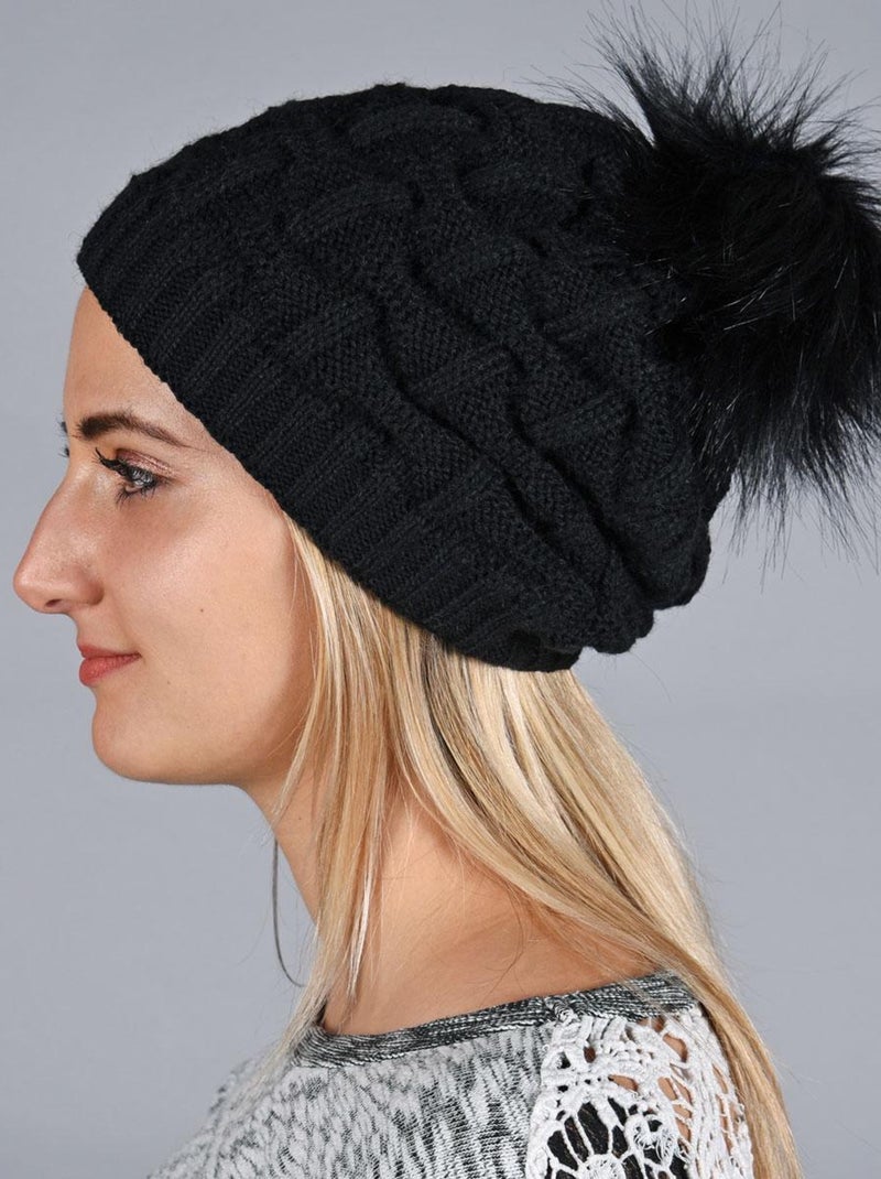 Bonnet Nora - Made in UE Noir - Kiabi