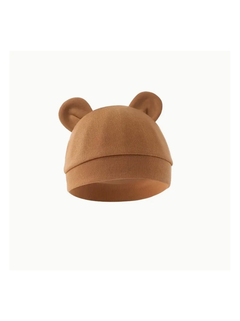 Bonnet Oreilles d'ours bébé Caramel Les Chatounets Marron caramel - Kiabi