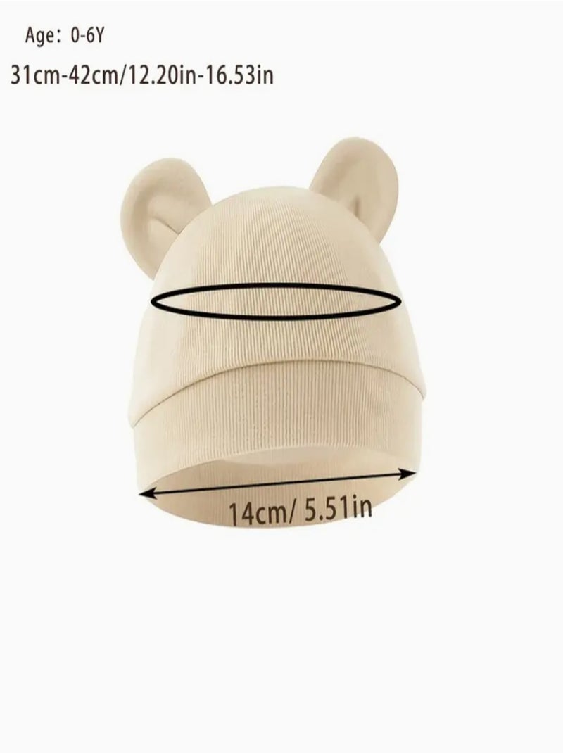 Bonnet Oreilles d'ours bébé Caramel Les Chatounets Marron caramel - Kiabi