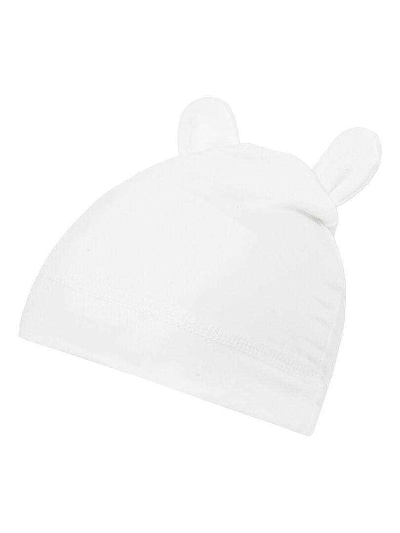 Bonnet Ourson Bebe En Bambou Uni Ecru Kiabi 15 90