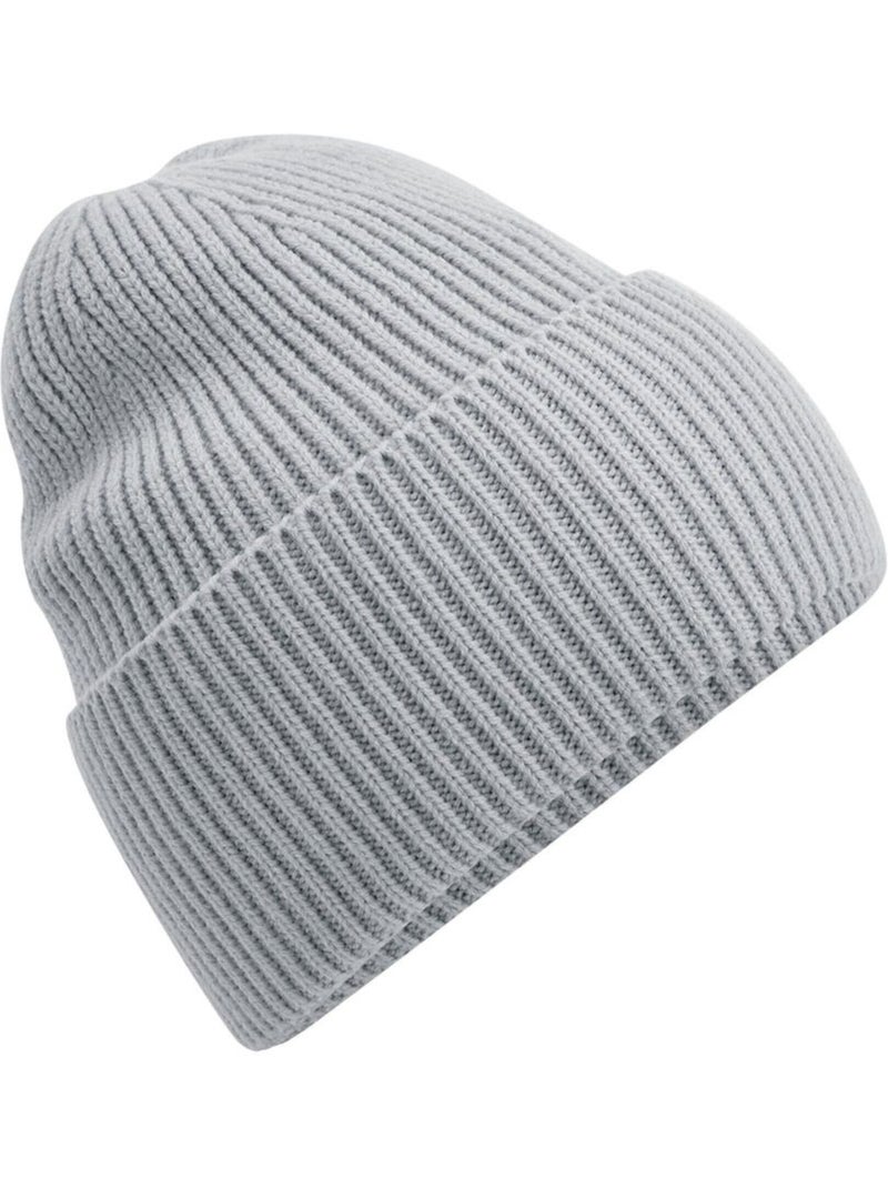 Bonnet oversize à manchettes - beechfield Gris clair - Kiabi