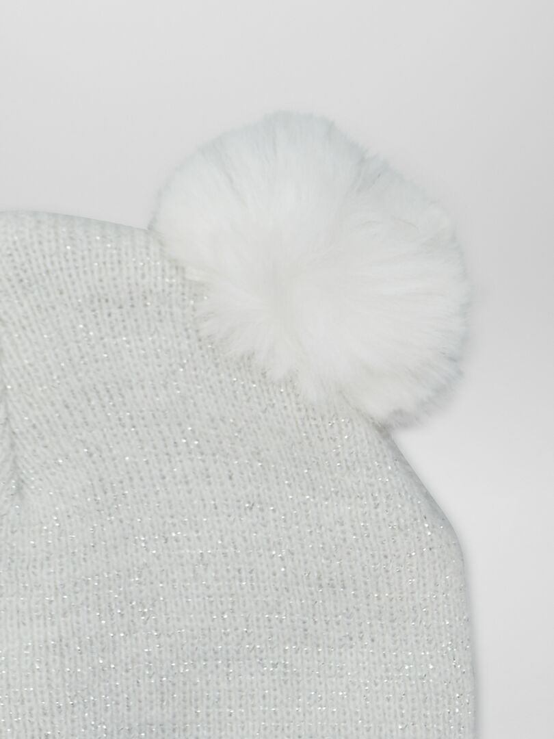 Bonnet Chaud Enfant KAKU NANU Bonnet Bébé Hiver Avec Pompom - Cache-Oreilles Doux, 100% Acrylique, 6 Mois-4 Ans Bonnet Bebe
