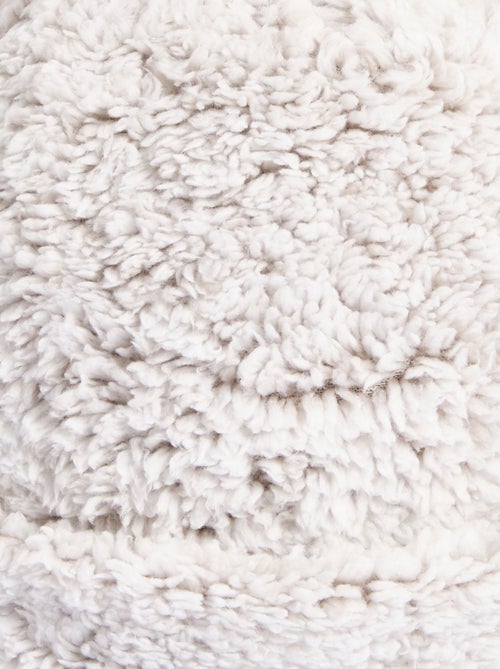Bonnet polaire façon sherpa, avec pompon - afibel - Kiabi