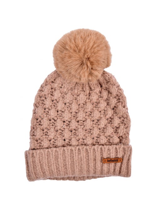 Bonnet Pompon INFINITF Femme - Kiabi