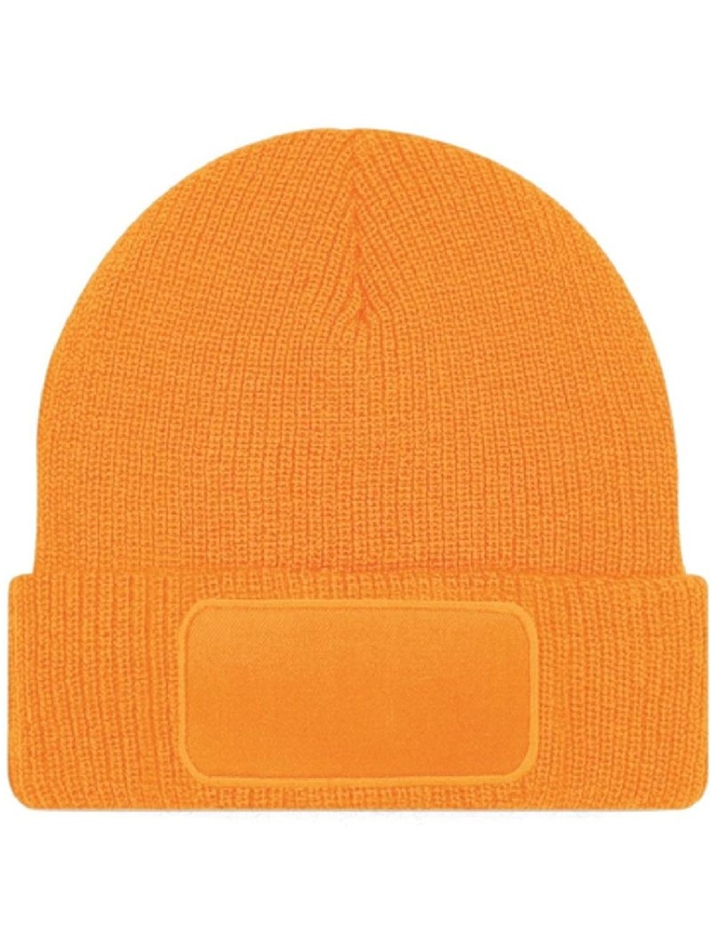 Bonnet printer unisexe pour adultes thinsulate - beechfield Noir/Orange fluo - Kiabi