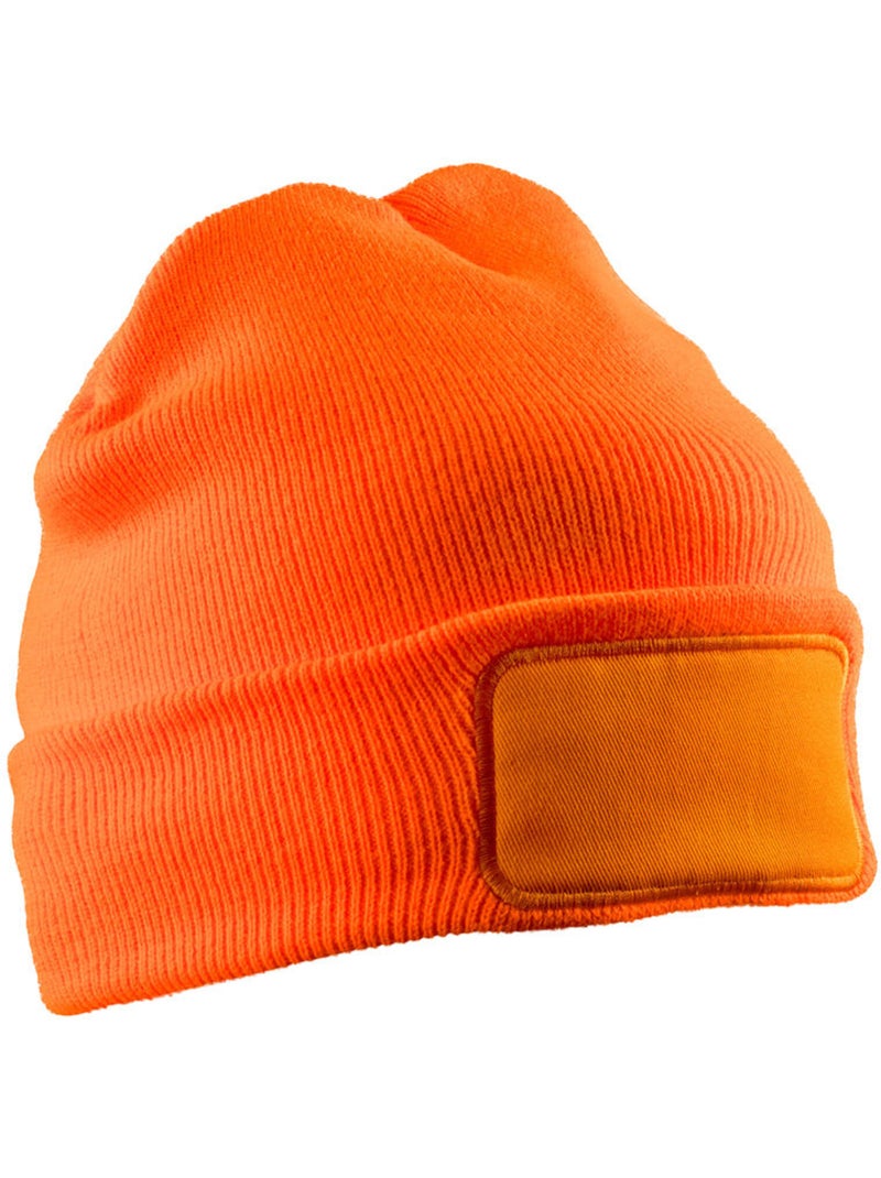 Bonnet printers - result genuine recycled Noir/Orange fluo - Kiabi