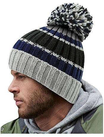 Bonnet rayé hygge - beechfield