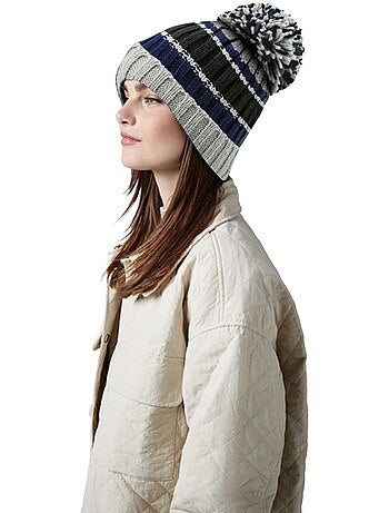 Bonnet rayé hygge - beechfield