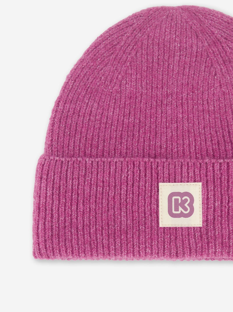 Bonnet ? revers - Ze Marker Violet - Kiabi