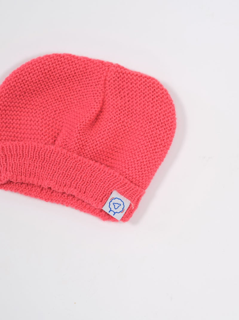 Bonnet rond Rose framboise - Kiabi