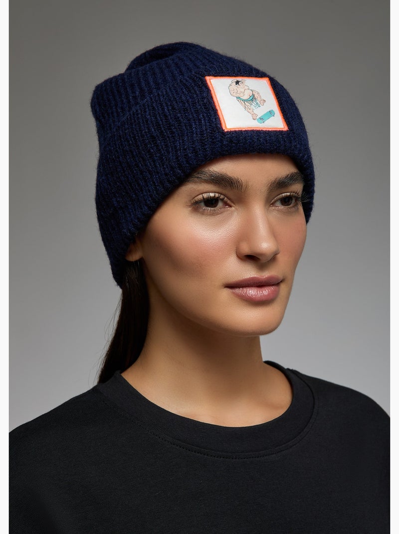 Bonnet sappo sumo skate  femme - sae paris Bleu - Kiabi