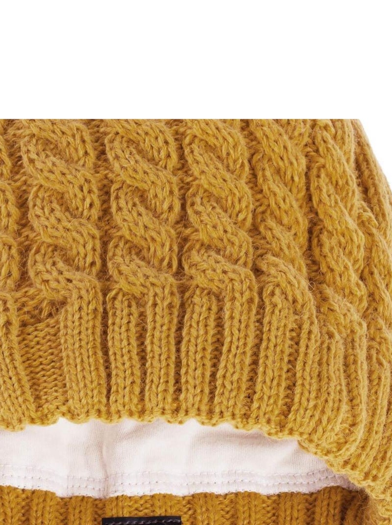 Bonnet Simia - Made in UE Jaune moutarde - Kiabi