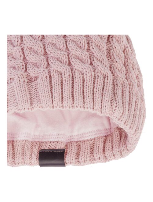 Bonnet turban - Rose poudré - Kiabi - 4.80€