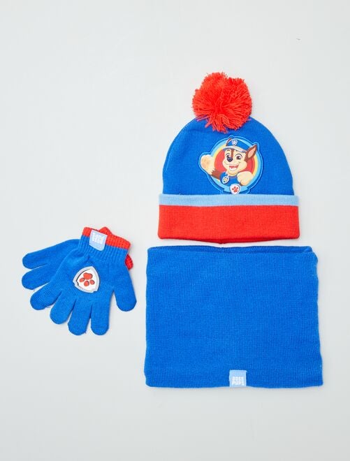 Bonnet + snood + gants 'Pat Patrouille' - 3 pièces - Kiabi