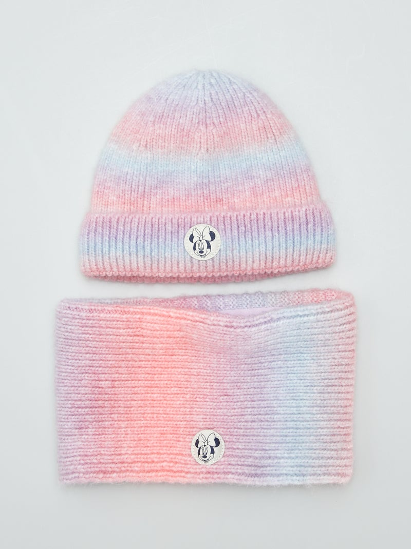 Bonnet + snood 'Minnie' Rose - Kiabi
