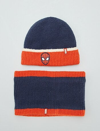 Bonnet + snood 'Spiderman'