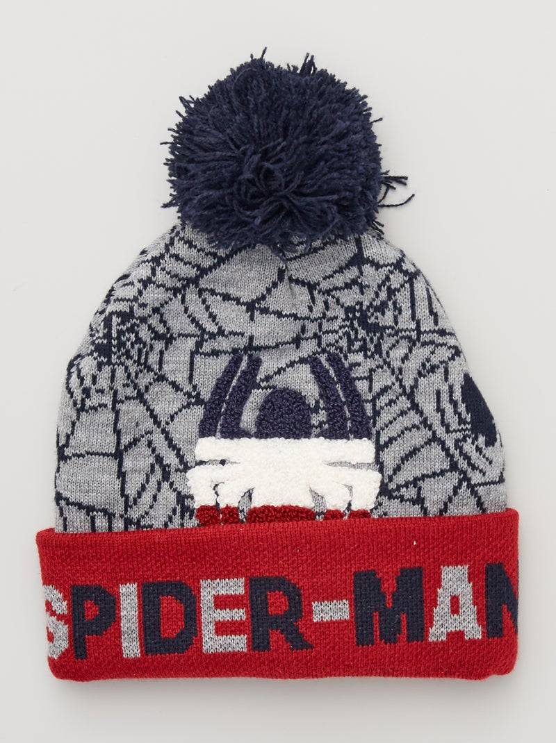 Bonnet 'Spider-Man' bleu/rouge - Kiabi