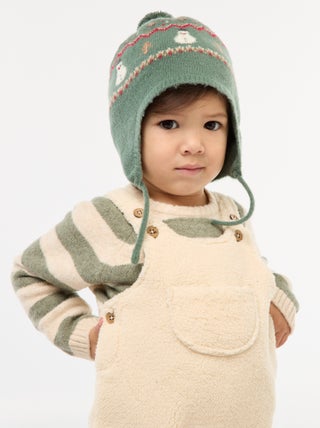 Bonnet style péruvien à motif 'Noël'