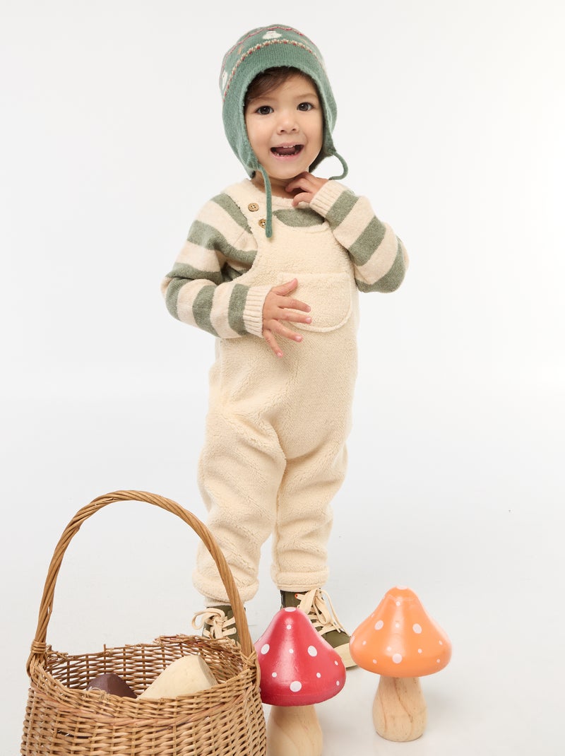 Bonnet style péruvien à motif 'Noël' Vert - Kiabi