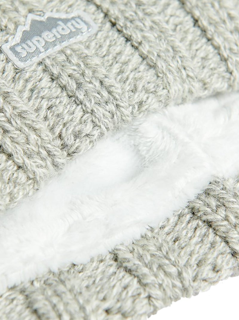 Bonnet Superdry Vintage Cable Beanie Gris - Kiabi