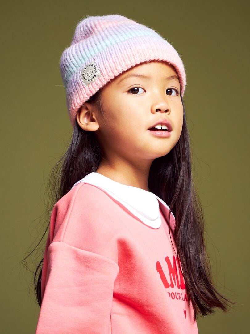 Dare2b Hastily beanie pink, bonnet urbain fille 7-13 ans.