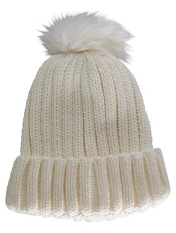 Bonnet tressé à pompon VINCHY