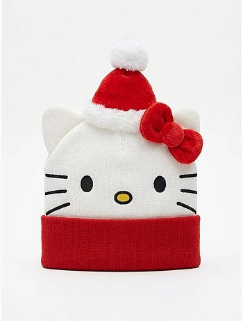 Bonnet tricot doux enfant hello kitty sanrio