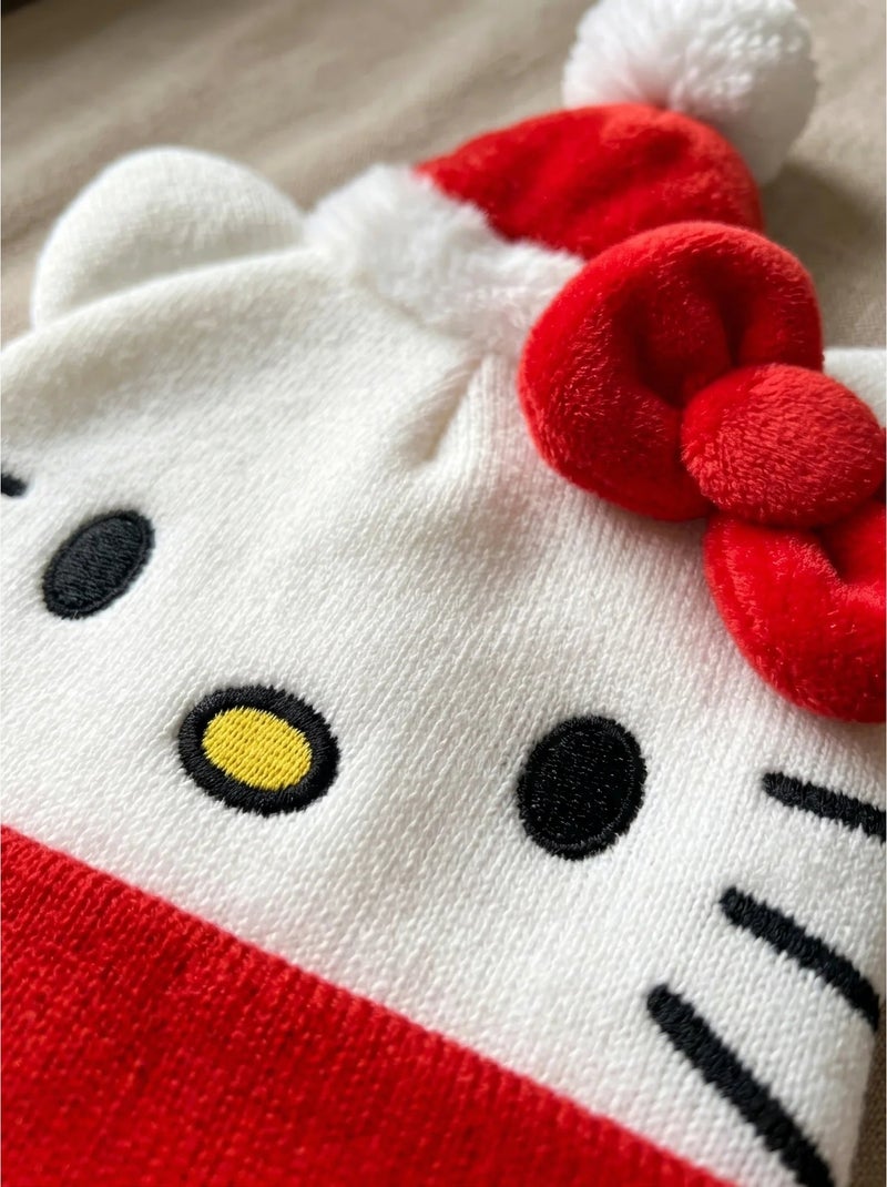 Bonnet tricot doux enfant hello kitty sanrio Rose - Kiabi