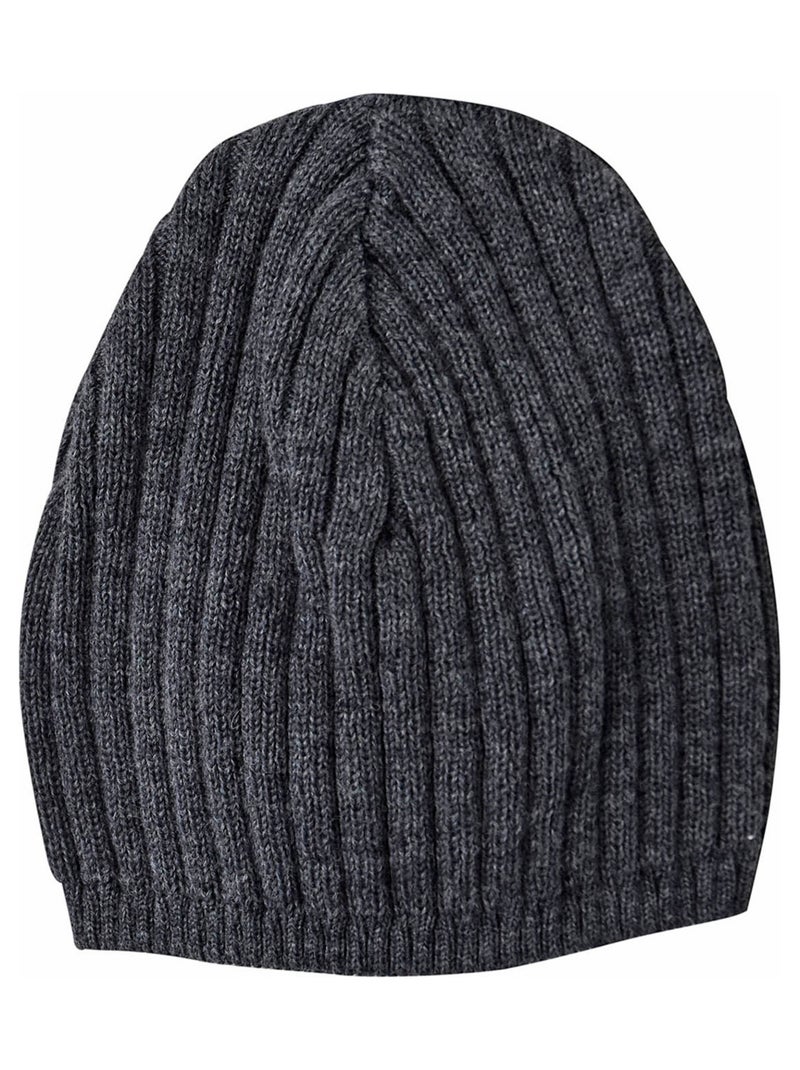 BONNET TRICOT ENFANT BAKASSIO Gris - Kiabi