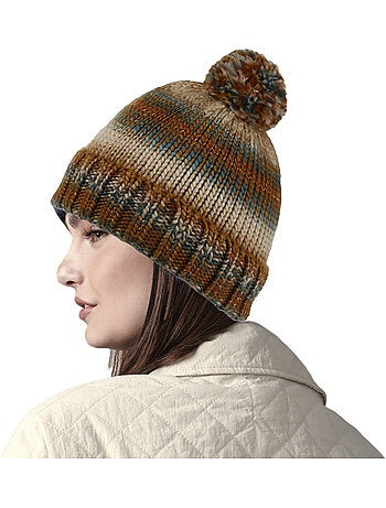 Bonnet tricoté à pompon frosty - regatta