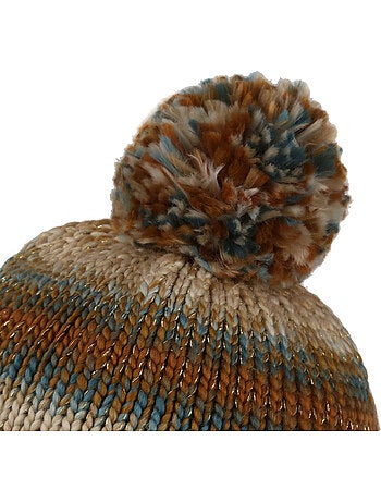 Bonnet tricoté à pompon frosty - regatta