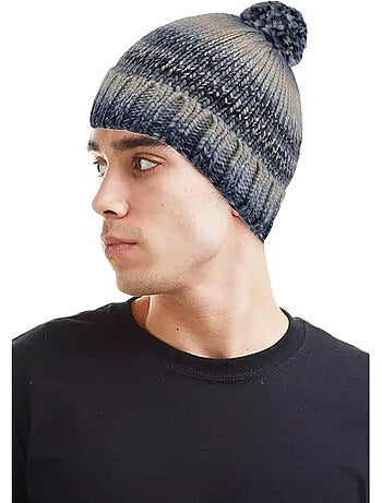 Bonnet tricoté à pompon frosty - regatta